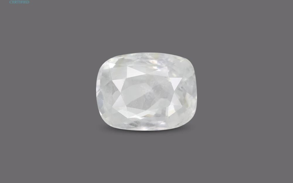 480-9.png White sapphire - 6.71 Carat - Image 1